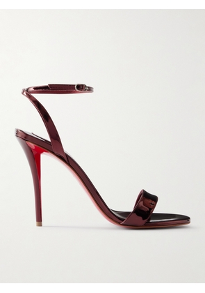 Christian Louboutin - Miss Z 100 Metallic Patent Leather Sandals - Red - IT35,IT36,IT36.5,IT37,IT37.5,IT38,IT38.5,IT39,IT39.5,IT40,IT40.5,IT41,IT41.5,IT42