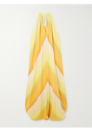 Marrakshi Life - Oversized Striped Cotton Maxi Dress - Yellow - xx small,x small,small,medium,large,x large,xx large