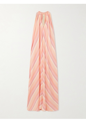 Marrakshi Life - Striped Dégradé Cotton Maxi Dress - Pink - xx small,x small,small,medium,large,x large,xx large