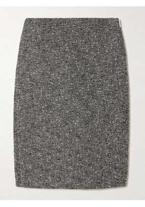 Gucci - Wool-blend Bouclé Skirt - Gray - IT38,IT40