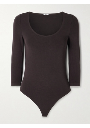 Wolford - Tokio Stretch-jersey Thong Bodysuit - Brown - x small,small,medium,large