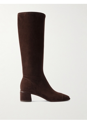 Tory Burch - Suede Knee Boots - Brown - US6,US6.5,US7,US7.5,US8,US8.5,US9,US9.5,US10,US10.5