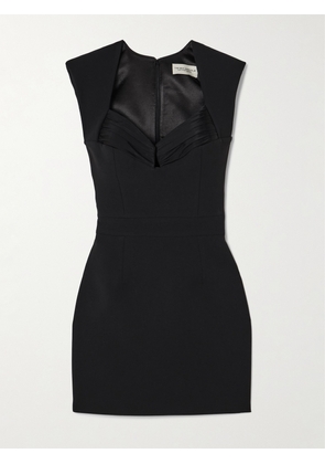 The New Arrivals Ilkyaz Ozel - Isabeau Cutout Gathered Crepe Mini Dress - Black - FR 34,FR 36,FR 38,FR 40,FR 42,FR 44
