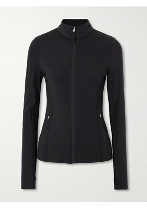 ON - Cutout Stretch-jersey Jacket - Black - x small,small,medium,large,x large