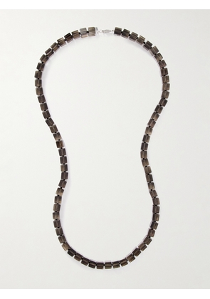 Le Sundial - Tina Silver Smoky Quartz Necklace - Gray - One size