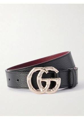 Gucci - Textured-leather Belt - Black - 75,80,85,90,95,100