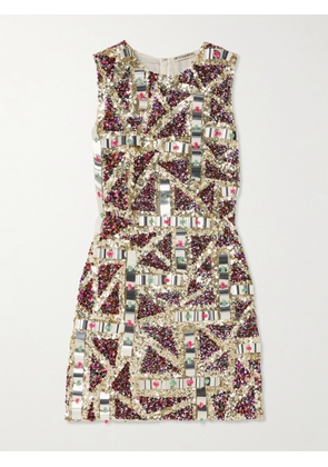 JW Anderson - Embellished Sequinned Tulle Mini Dress - Multi - UK 4,UK 6,UK 8,UK 10,UK 12