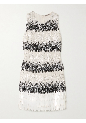 JW Anderson - Embellished Chiffon Mini Dress - Multi - UK 6,UK 8,UK 10,UK 12