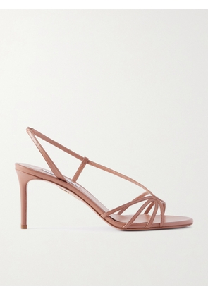 Aquazzura - Talk To Me 75 Metallic Leather Slingback Sandals - Pink - IT35,IT36,IT36.5,IT37,IT37.5,IT38,IT38.5,IT39,IT39.5,IT40,IT40.5,IT41,IT41.5,IT42