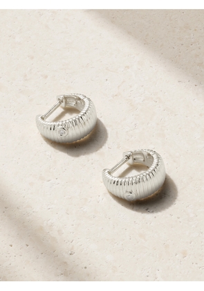 Yvonne Léon - 9-karat White Gold Diamond Hoop Earrings - One size