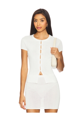Lovers and Friends Glin Cardigan in White. Size L. Also in XS, XXS, S, M, XL.