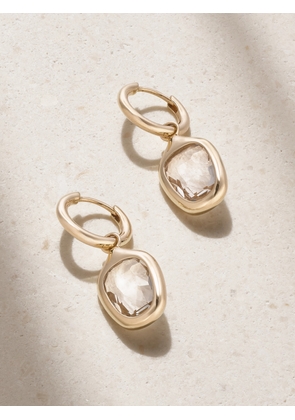 By Pariah - Orbit Prism 14-karat Recycled Gold Topaz Hoop Earrings - One size