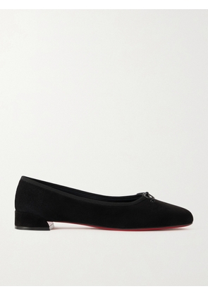 Christian Louboutin - Sweetie Jane Suede Ballet Flats - Black - IT35,IT35.5,IT36,IT36.5,IT37,IT37.5,IT38,IT38.5,IT39,IT39.5,IT40,IT40.5,IT41,IT41.5,IT42