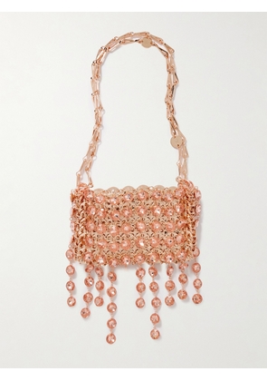 RABANNE - 1969 Nano Crystal-embellished Chainmail Shoulder Bag - Pink - One size