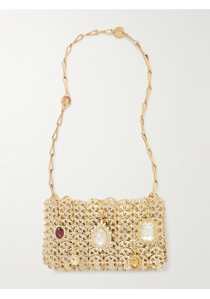 RABANNE - Crystal-embellished Chainmail Shoulder Bag - Gold - One size