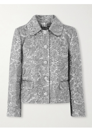 Dolce & Gabbana - Metallic Jacquard Jacket - Silver - IT36,IT38,IT40,IT42,IT44