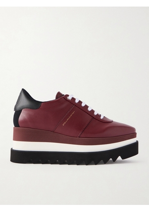 Stella McCartney - Sneak-elyse Platform Sneakers - Burgundy - IT35,IT36,IT37,IT38,IT39,IT40,IT41