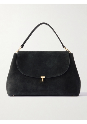 TOTEME - T-lock Suede Shoulder Bag - Black - One size