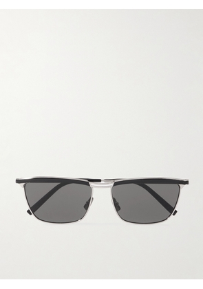 SAINT LAURENT EYEWEAR - Joe D-frame Acetate And Silver-tone Sunglasses - One size