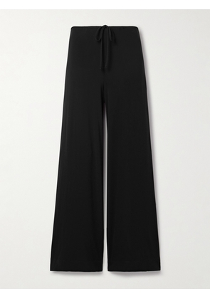 Nili Lotan - Adriel Stretch-jersey Wide-leg Pants - Black - x small,small,medium,large,x large