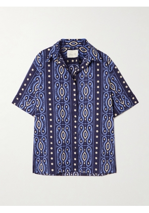 Johanna Ortiz - Salty Promises Printed Cotton Shirt - Blue - US0,US2,US4,US6,US8,US10,US12