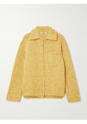 B SIDES - Wool Knitted Jacket - Yellow - XS/S,M/L
