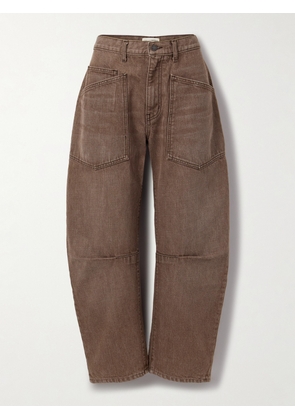 Nili Lotan - Shon Mid-rise Barrel-leg Jeans - Brown - 24,25,26,27,28,29,30,31