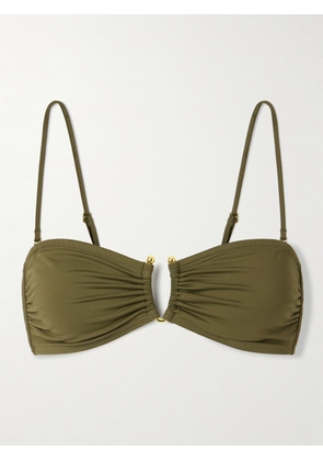 Nili Lotan - Embellished Bikini Top - Green - x small,small,medium,large,x large