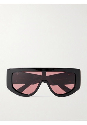 GUCCI EYEWEAR - Gg Oversized D-frame Acetate Sunglasses - Black - One size