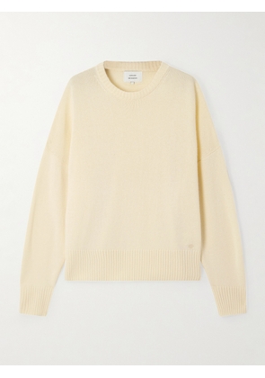 Loulou de Saison - Anton Oversized Embroidered Cashmere Sweater - Yellow - x small,small,medium,large,x large