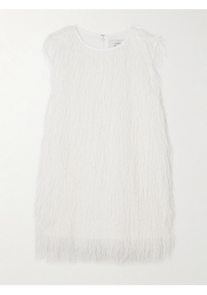 Loulou de Saison - Yasmin Fringed Voile Top - White - x small,small,medium,large,x large