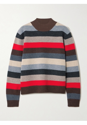 Tory Burch - Striped Wool Sweater - Blue - x small,small,medium,large,x large