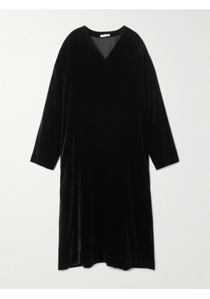 The Row - Heloise Silk-velvet Midi Dress - Blue - US0,US2,US4,US6,US8