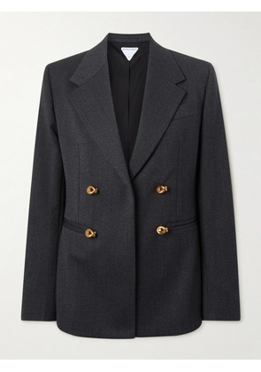 Bottega Veneta - Double-breasted Wool-twill Blazer - Black - IT40