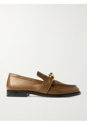 Bottega Veneta - Astaire Embellished Leather Loafers - Brown - EU 37,EU 38,EU 39,EU 40