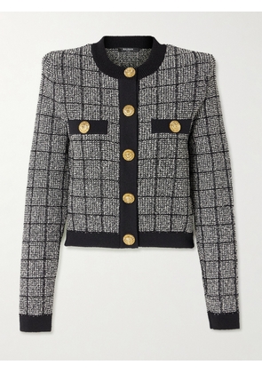 Balmain - Metallic Tweed Cardigan - Black - FR 36,FR 38,FR 40,FR 42