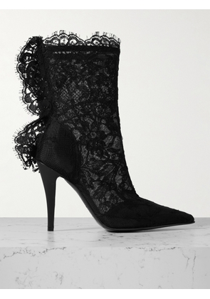 MCQUEEN - Heron Lace Boots - Black - EU 37,EU 38,EU 39,EU 40