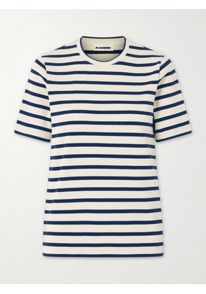 Jil Sander - Striped Cotton T-shirt - Neutrals - x small,small,medium,large,x large