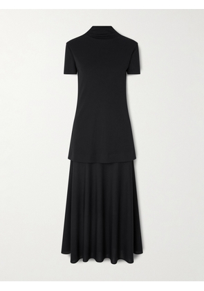 Jil Sander - Layered Jersey Midi Dress - Blue - FR 34,FR 36,FR 38,FR 40,FR 42