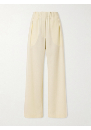 Jil Sander - Wool-ripstop Wide-leg Pants - Neutrals - FR 34,FR 36,FR 38,FR 40,FR 42