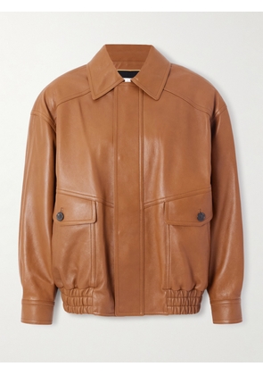 SAINT LAURENT - Leather Jacket - Brown - FR 34,FR 36,FR 38