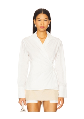 NIA Eliska Shirt in White. Size L. Also in S, XS, M, XL.