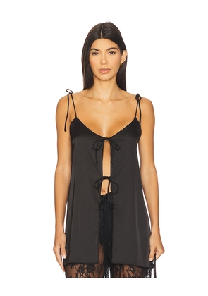 KAT THE LABEL Lottie Camisole in Black. Size L. Also in XS, S, M, XL.