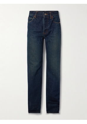 SAINT LAURENT - Nico Mid-rise Straight-leg Jeans - Blue - 24,25,26,27,28,29,30,32
