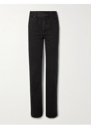 SAINT LAURENT - Nico Mid-rise Straight-leg Jeans - Black - 24,25,26,27,28,29,30,31