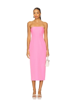 Lovers and Friends Renn Midi Dress in Pink. Size L. Also in M, S, XL, XS, XXS.