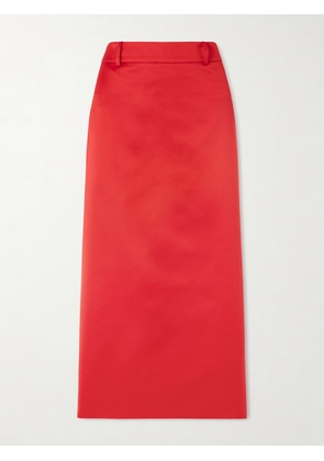 The Frankie Shop - Alrose Satin Midi Skirt - Red - XXS,XS,S,M,L,XL