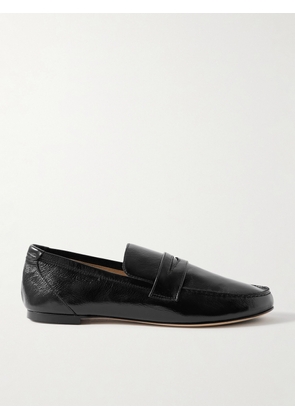 Jamie Haller - Crinkled-leather Loafers - Black - IT36,IT36.5,IT37,IT37.5,IT38,IT38.5,IT39,IT39.5,IT40,IT40.5,IT41,IT42