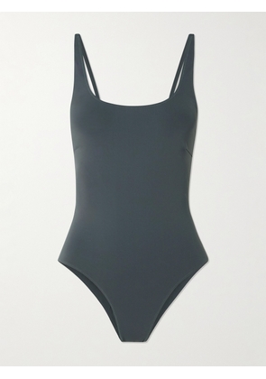 ST. AGNI - Stretch Recycled Swimsuit - Gray - x small,small,medium,large,x large