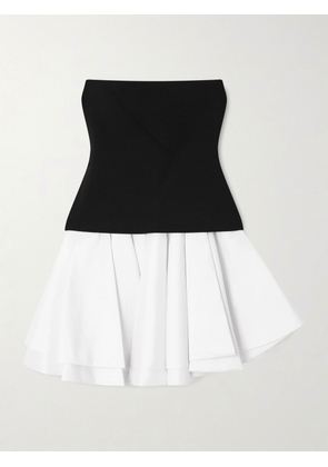 SIMKHAI - Isabelle Ponte And Taffeta Midi Dress - White - x small,small,medium,large,x large